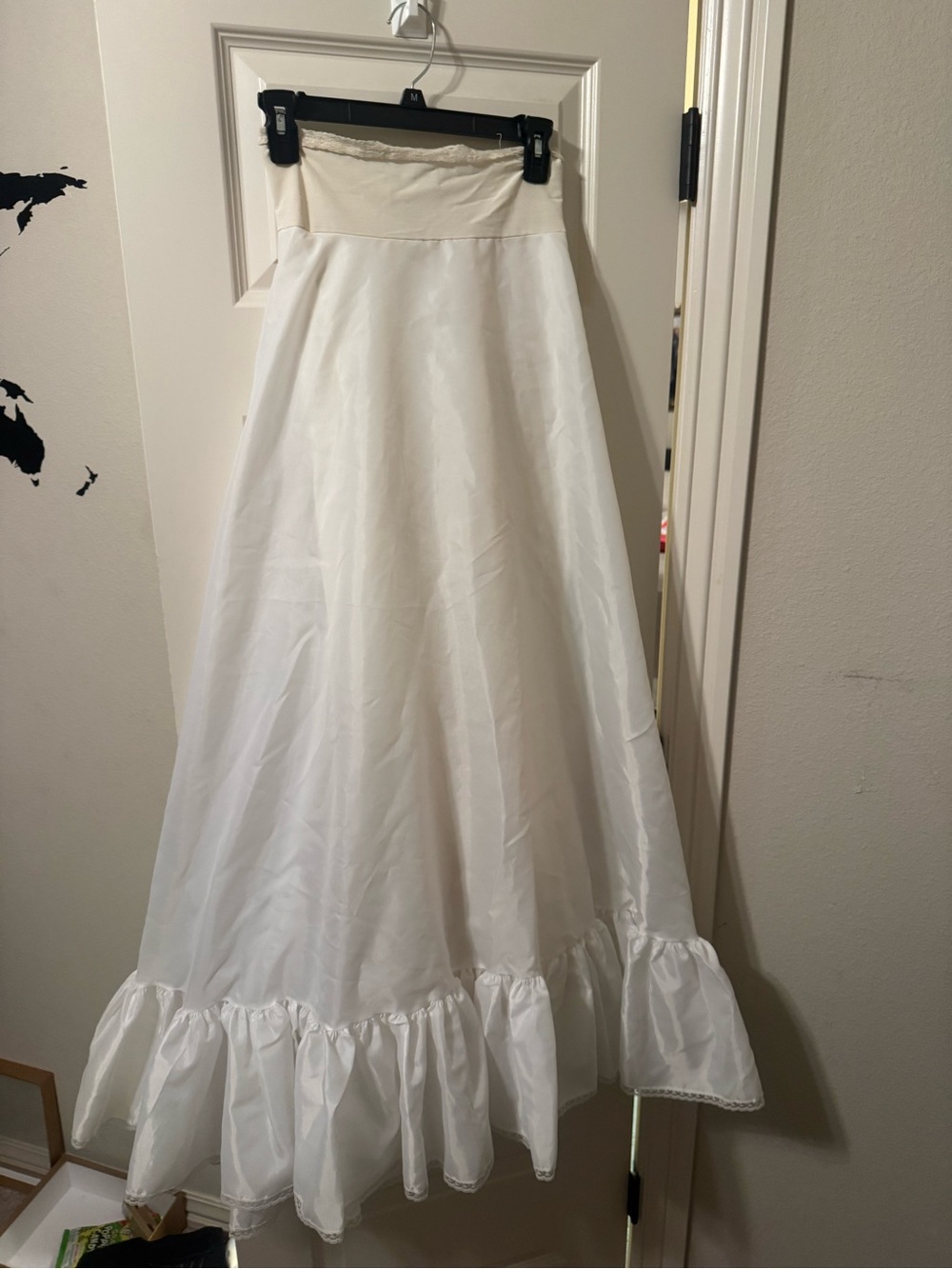 White Full-Length Bridal Petticoat Skirt